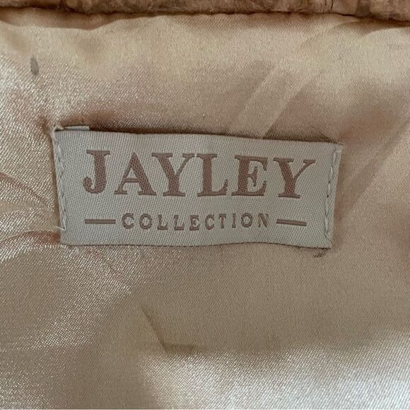 JAYLEY Mocha Faux Shearling Coat OSFM - Picture 8 of 10